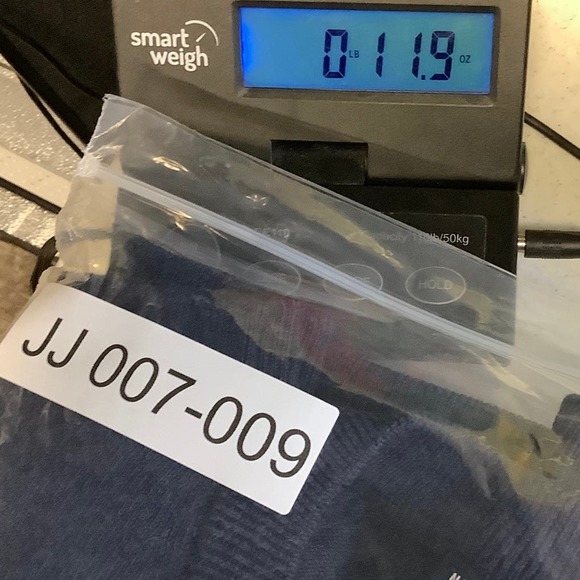 NEW! NAADAM x S.Pellegrino Size XS Basic Crew Navy Sweater $295 msrp J7-9 - Picture 11 of 11